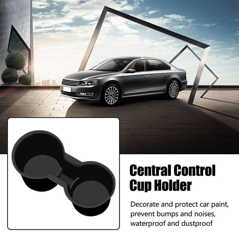 Black Not Slip Silicone Cup Bracket Center Console Silicone Cup Bracket Adjustable Cup Bracket - Image 2